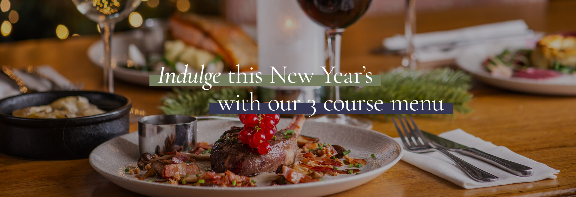 New Year's Menu at The Princess Of Wales 