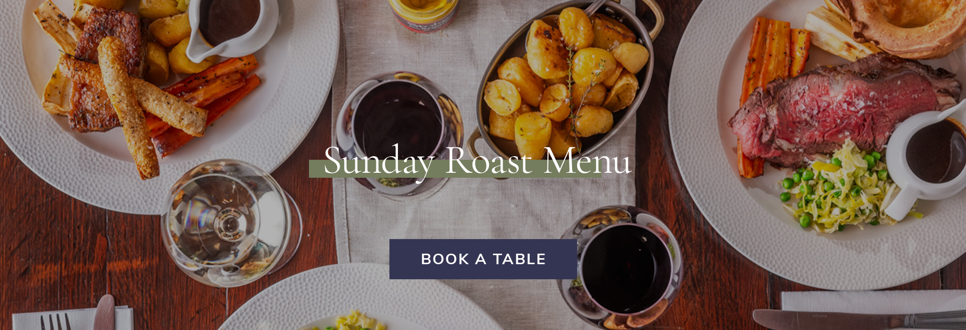 Sunday Menu at The Princess Of Wales