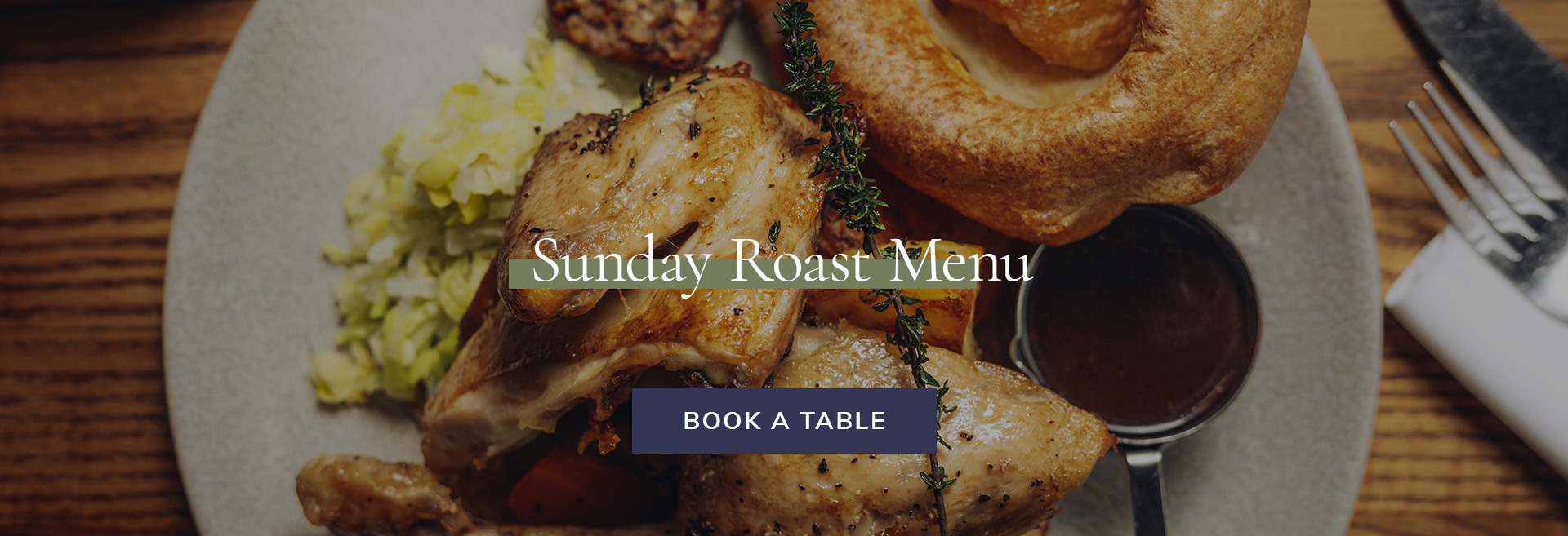 Sunday Menu at The Princess Of Wales