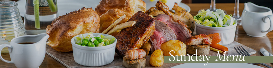 Sunday Menu at The Princess Of Wales